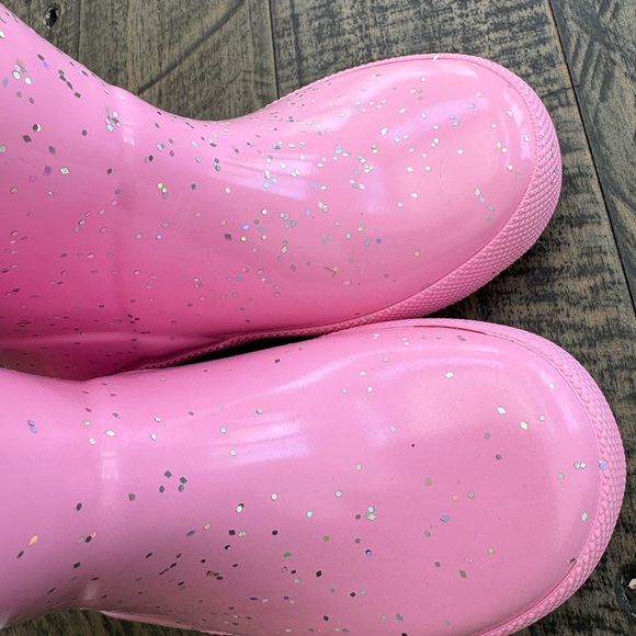 Toddler 8 Hunter Pink Glitter Rain Boots - Picture 5 of 6